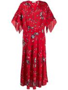 Zadig & Voltaire Rap Daisy Print Maxi Dress - Red