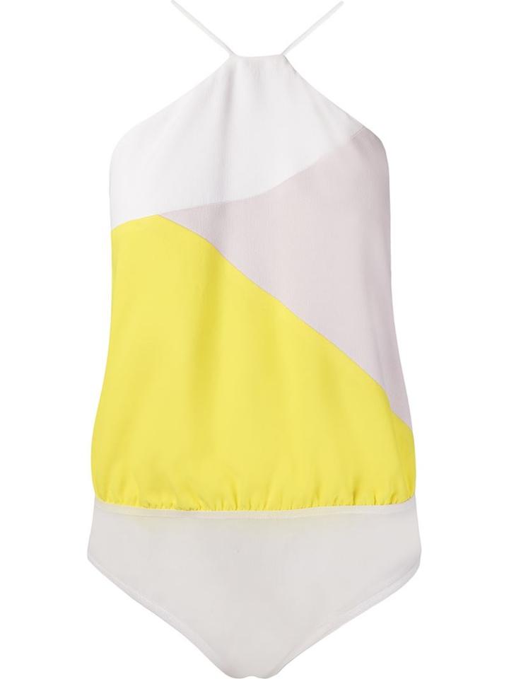 Andrea Marques Halterneck Geometric Printed Body