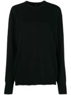 Sara Lanzi Oversized Knit Sweater - Black
