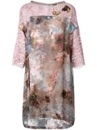 Antonio Marras Floral Lace Shift Dress - Multicolour