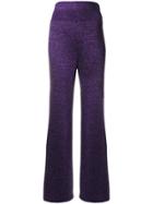 Missoni Glittering Wide Leg Trousers - Pink & Purple