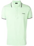 Diesel Polo With Coloured Trim Collar - Green