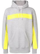 Sacai Reflective Tape Hoodie - Grey