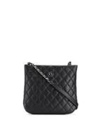 Chanel Pre-owned 2014/2015's Diamond Quilted Crossbody Bag - Black