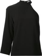 Nomia Cut-out Shoulder Blouse, Women's, Size: 6, Black, Polyester