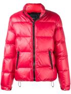 Paura Zipped Down Padded Jacket - Red