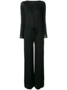 Stella Mccartney Tie-waist Jumpsuit - Black