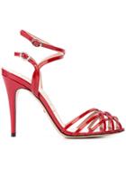 Gucci Multiple Straps Sandals - Red