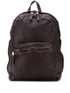 Giorgio Brato Crinkle Effect Backpack - Brown
