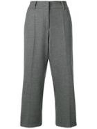 Cambio Wide Leg Cropped Trousers - Grey
