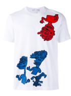 Comme Des Garçons Shirt Multi-prints T-shirt, Men's, Size: Large, White, Cotton
