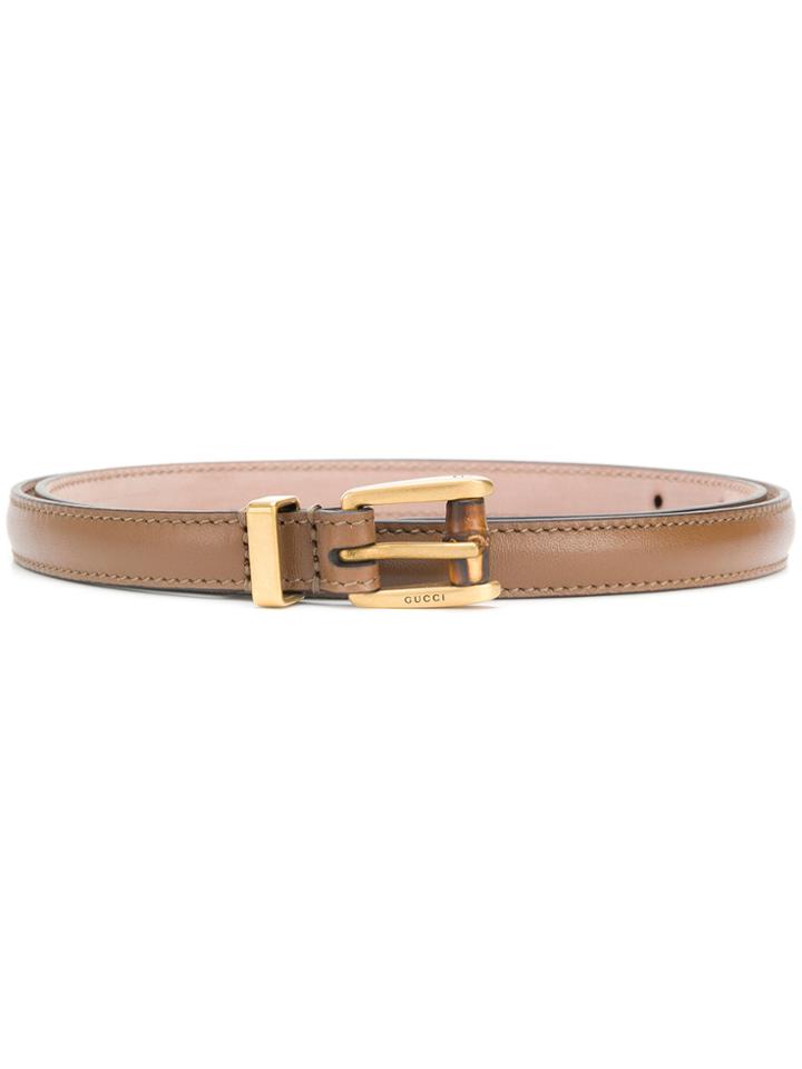 Gucci Classic Buckle Belt - Brown