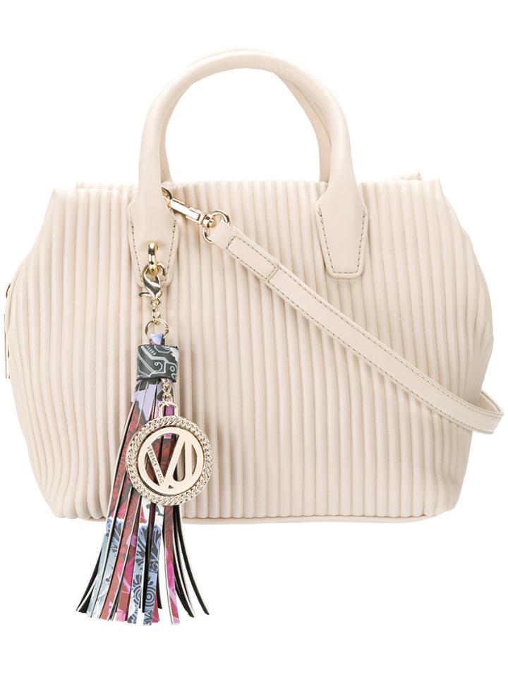 Versace Jeans Contrast Tassel Tote - Nude & Neutrals