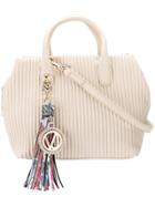 Versace Jeans Contrast Tassel Tote - Nude & Neutrals