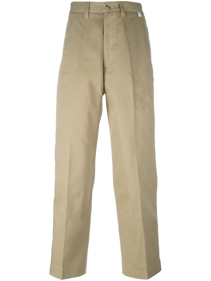 Facetasm Mid-rise Loose-fit Trousers, Men's, Size: 3, Nude/neutrals, Polyester/cotton