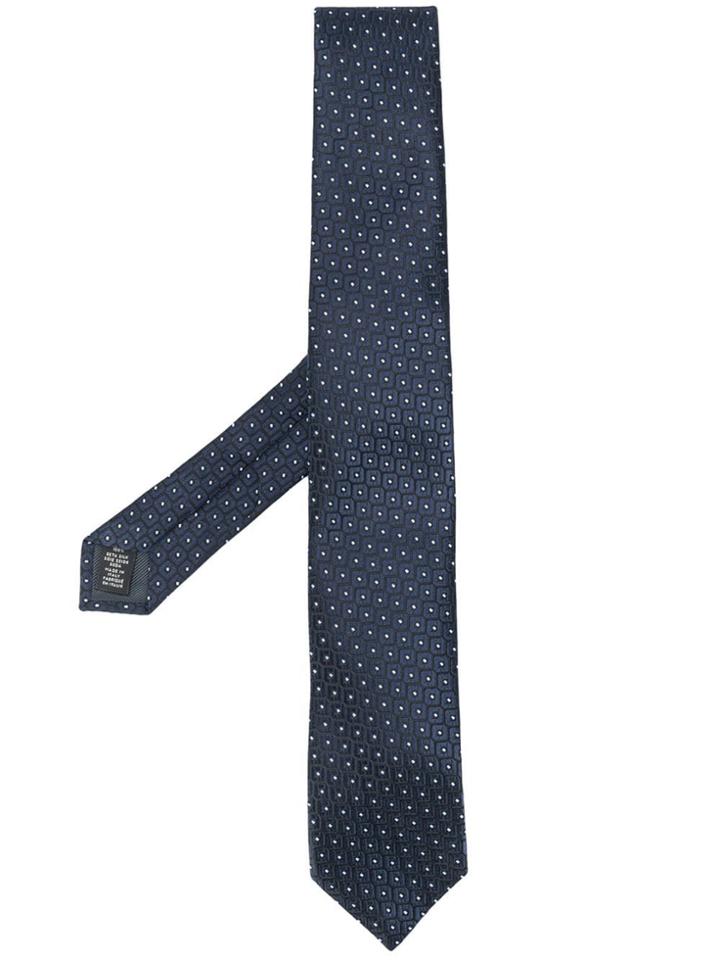 Ermenegildo Zegna Dotted Tie - Blue