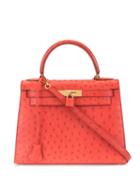 Hermès Pre-owned Kelly 28 Ostrich Red 2way