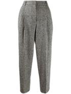 Stella Mccartney Cropped Flannel Trousers - Grey