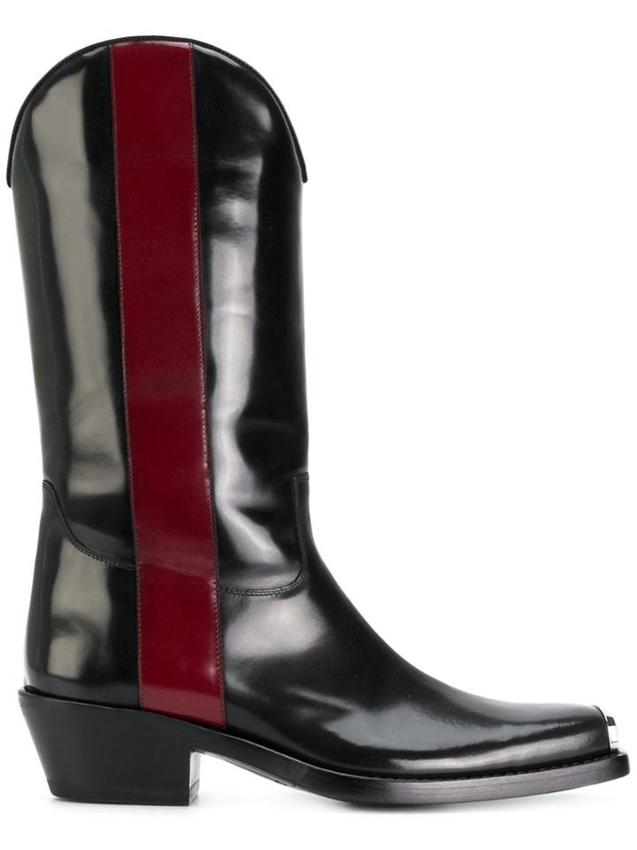 Calvin Klein 205w39nyc Western Ed Boots - Black