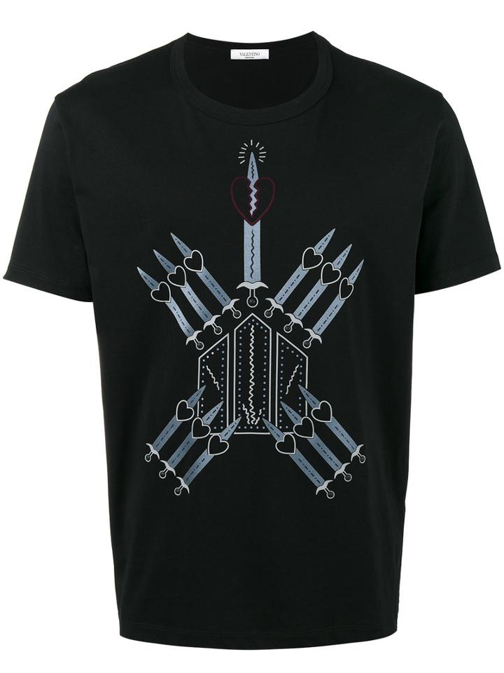 Valentino - Love Blade T-shirt - Men - Cotton - M, Black, Cotton