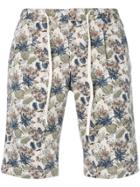 Manuel Ritz Leaf Print Bermuda Shorts - Nude & Neutrals