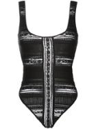 Cinq A Sept - Maude Bodysuit - Women - Cotton/nylon/spandex/elastane - S, Black, Cotton/nylon/spandex/elastane