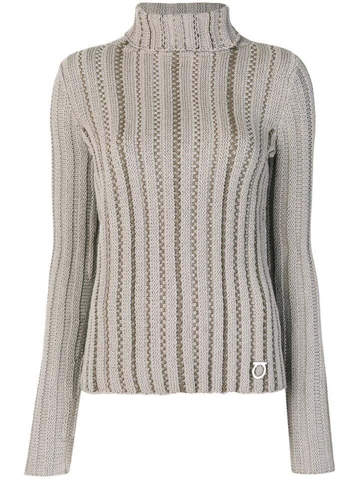 Salvatore Ferragamo Betulla Turtleneck Knit - Grey