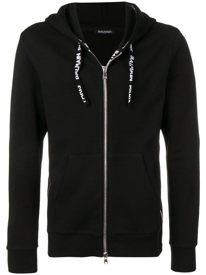 Balmain Classic Zipped Hoodie - Black