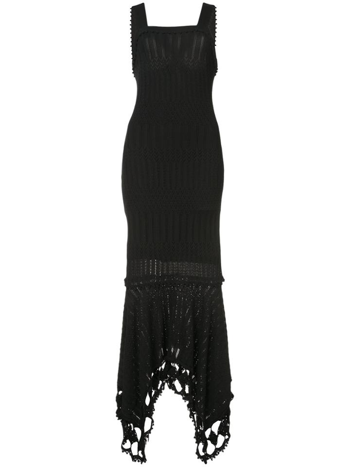 Jonathan Simkhai Lace Crochet Maxi Dress - Black