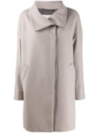 Herno Button-front Coat - Grey
