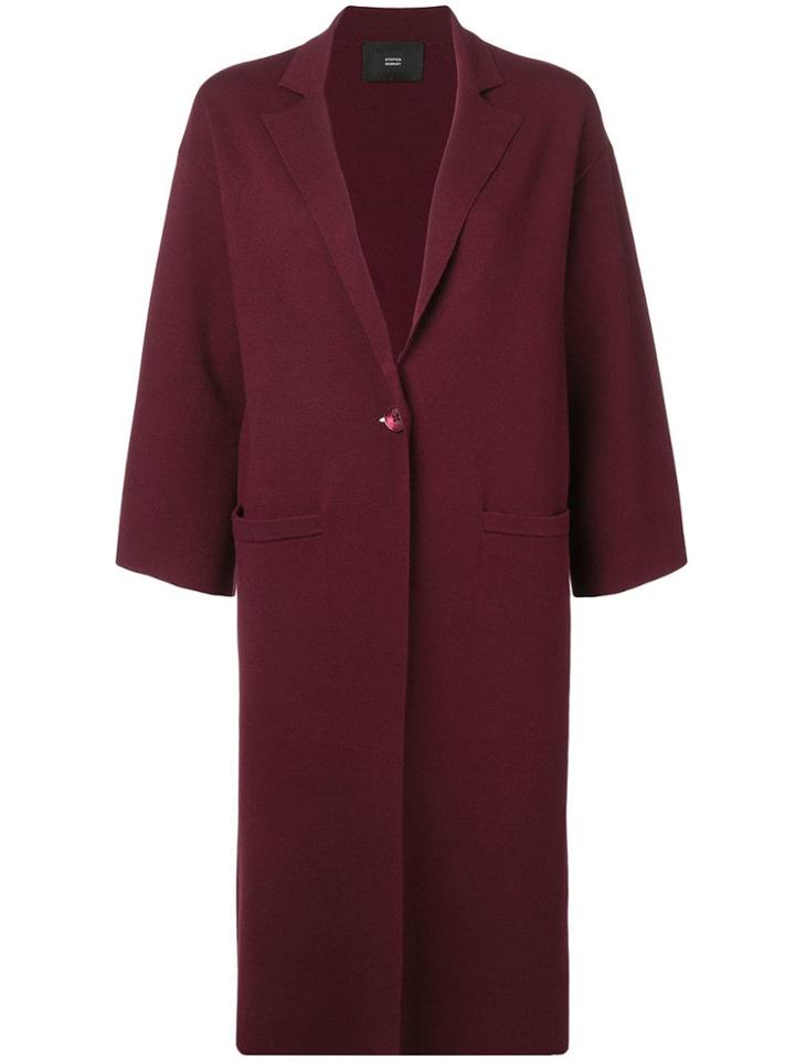 Steffen Schraut Wide Sleeves Cardi-coat - Red