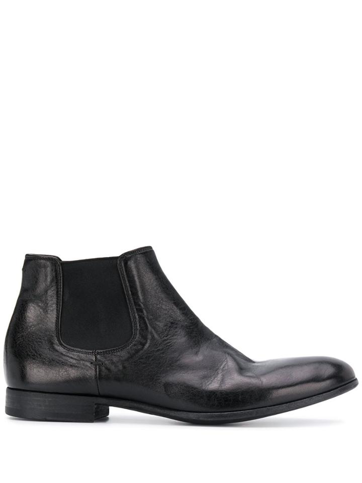Pantanetti Elasticated Ankle Boots - Black
