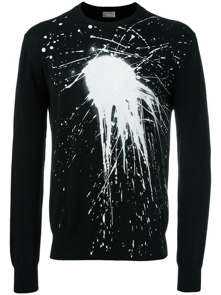 Dior Splash Jumper, Men's, Size: Xl, Black, Cotton