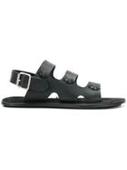 Ann Demeulemeester Triple-strap Flat Sandals - Black