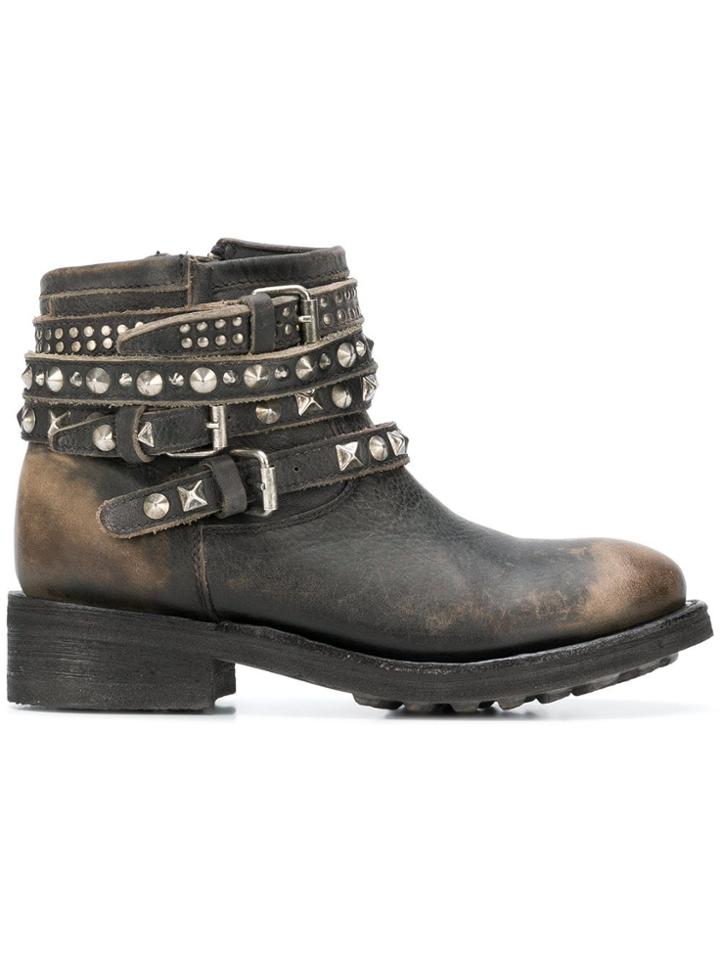 Ash Tatum Biker Boots - Black