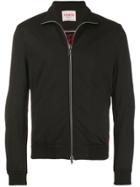 Iceberg Embroidered Logo Zipped Jacket - Black