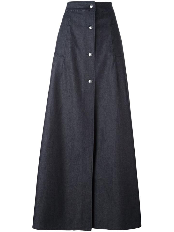 Mcq Alexander Mcqueen Denim Maxi Skirt