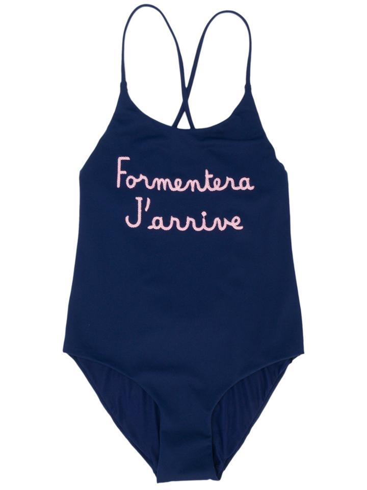 Mc2 Saint Barth Kids Teen Embroidered Swimsuit - Blue