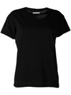 Anine Bing - Distressed T-shirt - Women - Cotton - S, Black, Cotton