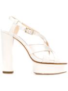 Jimmy Choo Caress 125 Sandals - White
