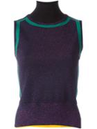 Marni Colour Block Sleeveless Top, Women's, Size: 38, Grey, Polyamide/spandex/elastane/viscose