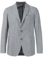 Tagliatore Sahara Striped Blazer, Men's, Size: 46, Blue, Cotton/polyamide/spandex/elastane/cupro