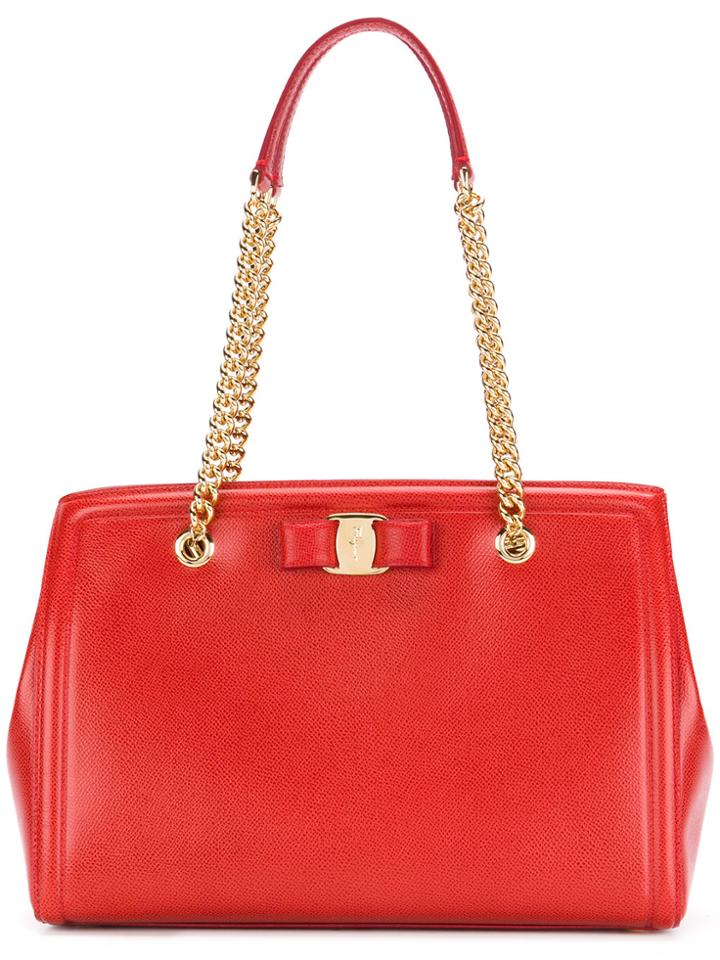 Salvatore Ferragamo Melike Tote - Red