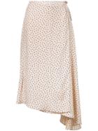 Áeron Asymmetric Wrap Skirt - Neutrals