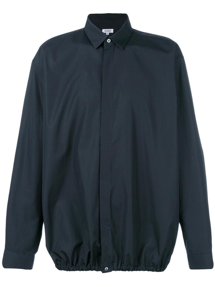 Jil Sander Elasticated Hem Shirt - Blue