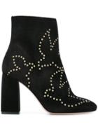 Red Valentino Eyelet Detail Ankle Boots