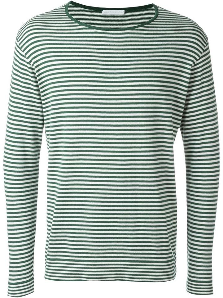 Société Anonyme Boat Neck Sweater, Men's, Size: Medium, Green, Cotton