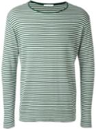 Société Anonyme Boat Neck Sweater, Men's, Size: Medium, Green, Cotton