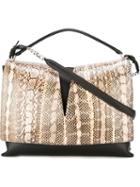 Jil Sander Snakeskin Flap Tote