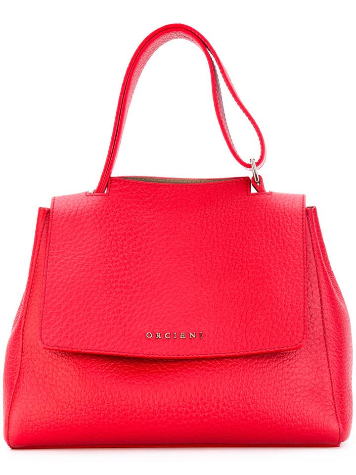 Orciani - Small Tote - Women - Calf Leather - One Size, Red, Calf Leather